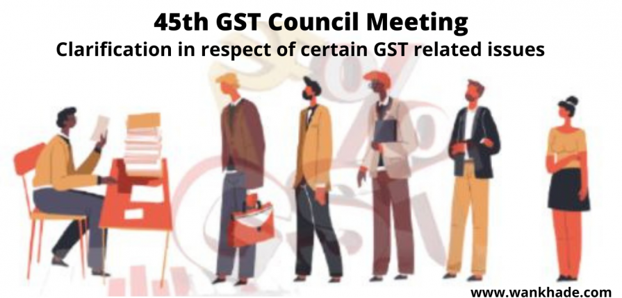 Clarification in respect of certain GST related issues